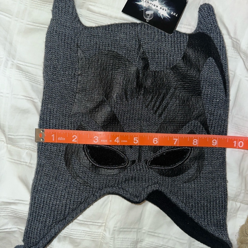 5 Kids Character Hats/Beanies - Batman & TED Black/Gray and Tan Knit - Picture 7 of 8
